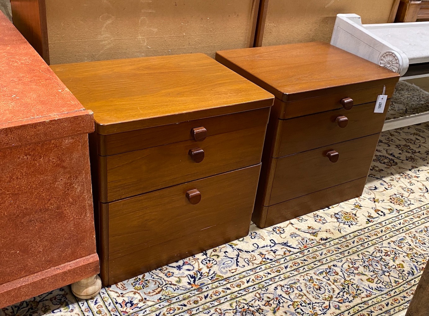 A pair of Stag bedside chests, width 56cm, height 55cm